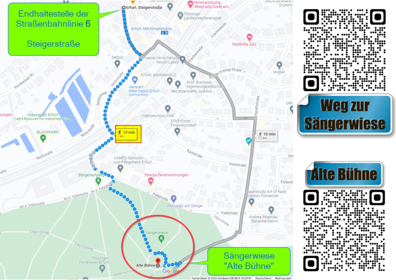 Detailkarte: Weg zur Sängerwiese